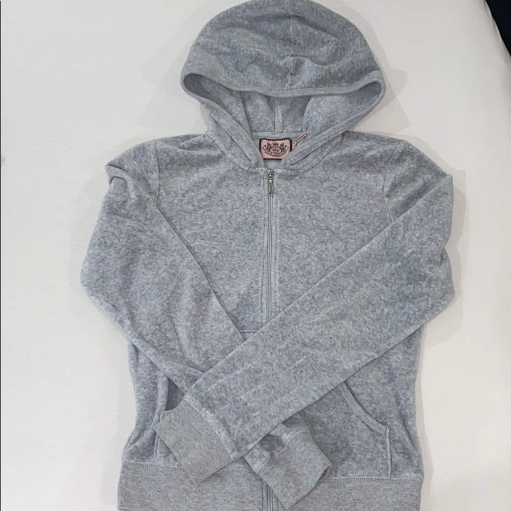 Light Gray Velour Juicy Jacket